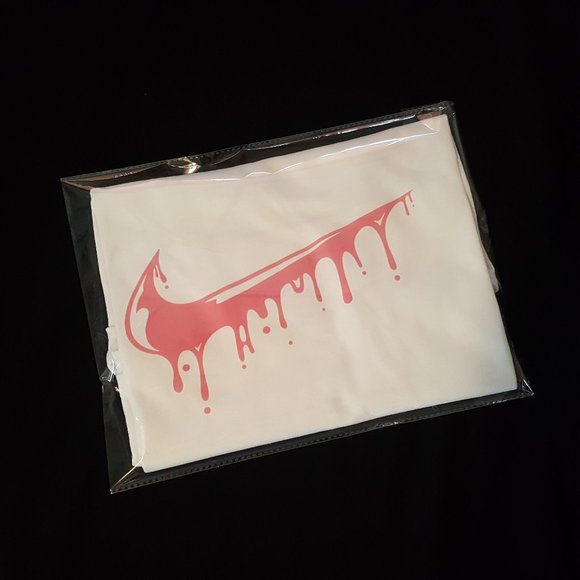 Nike Swoosh Drip T-SHIRT Drip PINK NWT M L XL - Picture 4 of 6